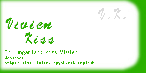 vivien kiss business card